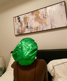 Green Large Satin Lined Bonnet